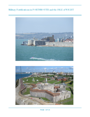 Military Fortifications in PORTSMOUTH and the ISLE of WIGHT