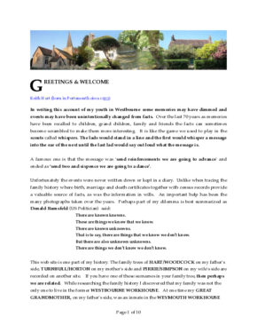 Westbourne Village History Westbourne Village History
