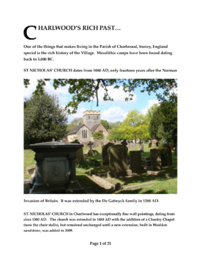 Charlwood’s Rich Past Charlwood’s Rich Past