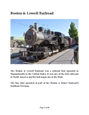 Boston & Lowell Railroad, New England, USA