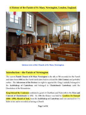 A History of the Parish of St. Mary Newington